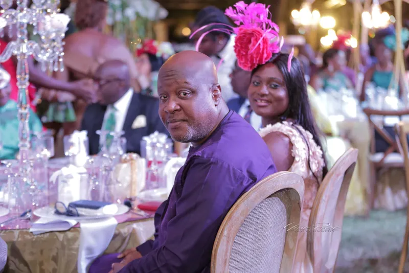Fascinators, Suits, Luxury cars and stylish guests! Aku and Brian's wedding was a showdown in Ghana's Accra