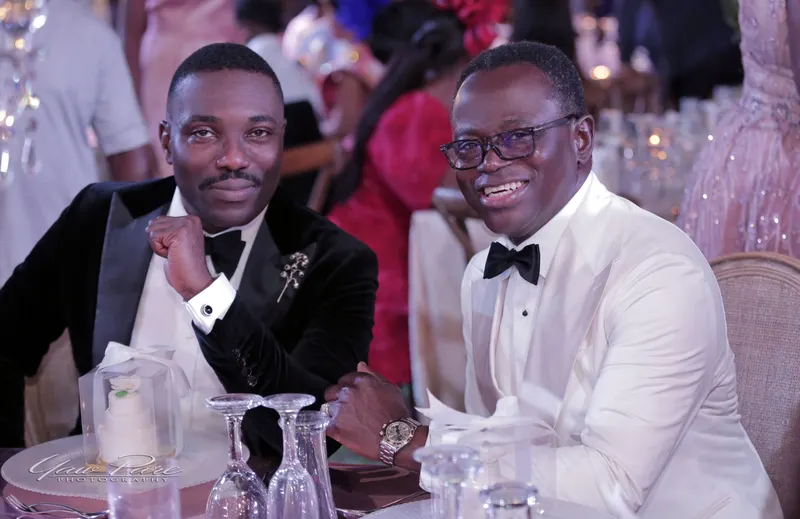 Fascinators, Suits, Luxury cars and stylish guests! Aku and Brian's wedding was a showdown in Ghana's Accra