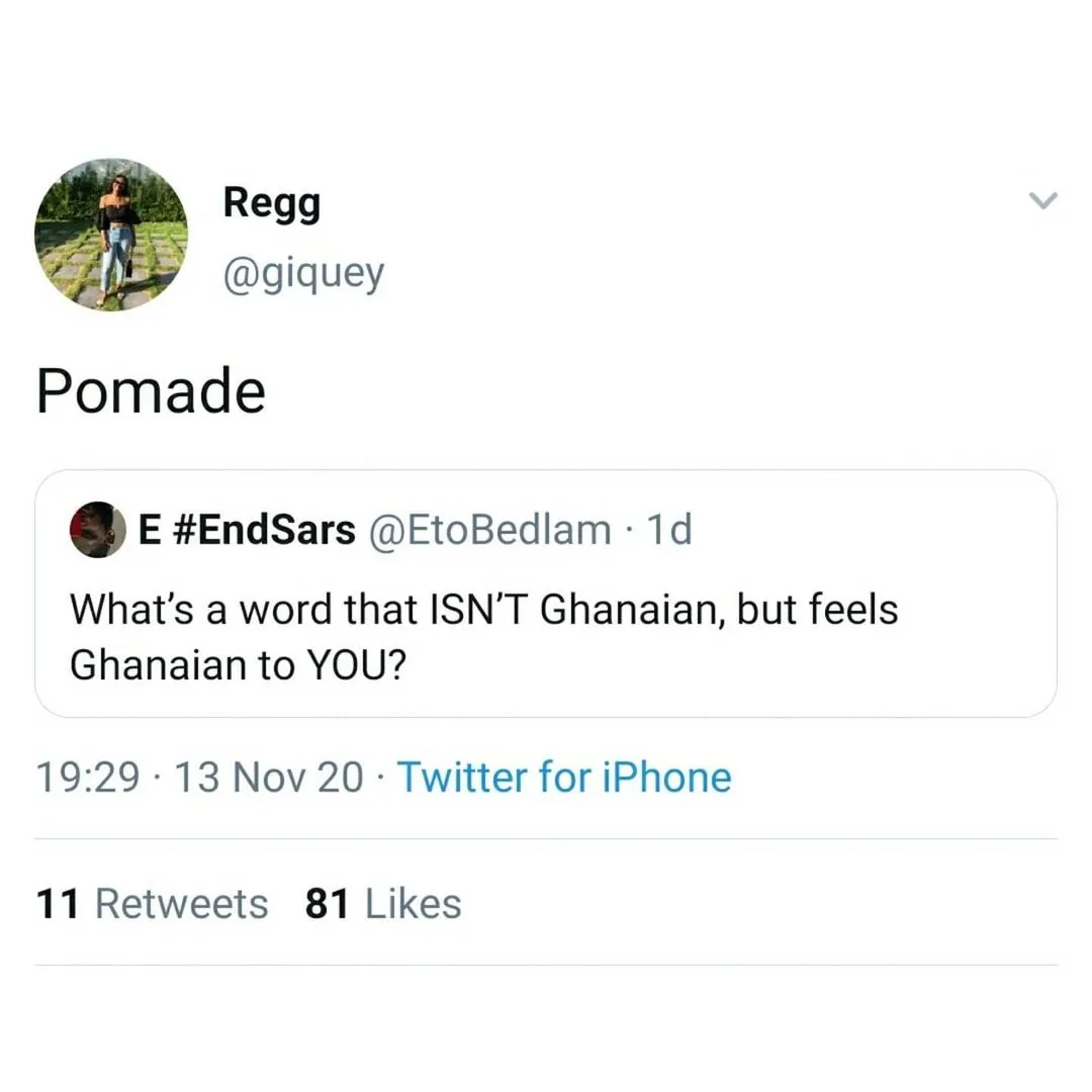 What sounds rude, Ghanaian or a compliment but really isn’t?? These tweets will have you laughing hard