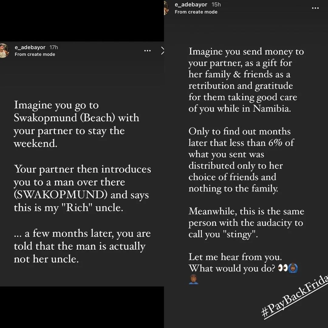 Former Arsenal Player, Emmanuel Adebayor Accuses Dillish Mathews Of Cheating Following Their Break Up In 2019