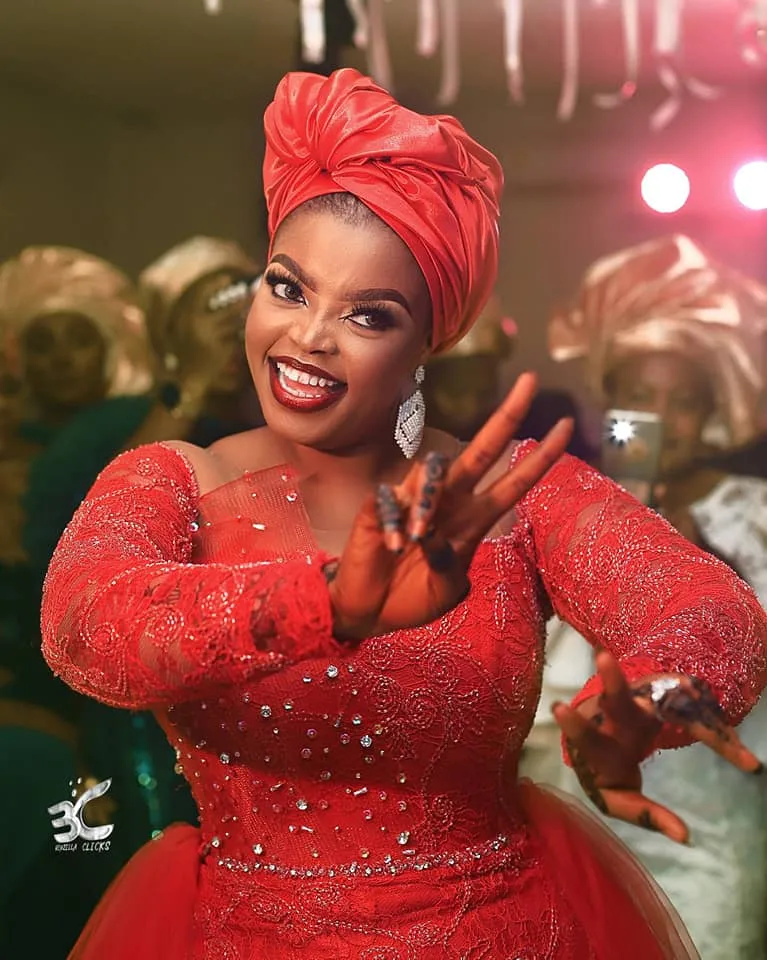 All The Beautiful Gowns TV3’s Ayisha Yakubu’s wore for her Muslim Wedding