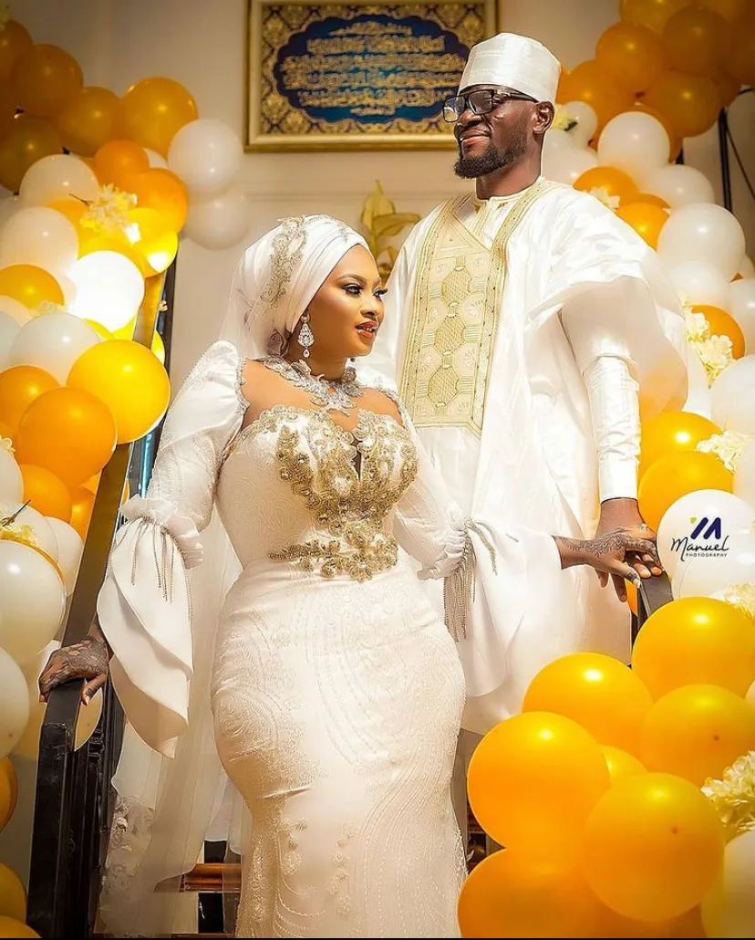 Take a look at all the glamour from Ghanaian goalkeeper, Fatau Dauda and his heartthrob, Failatu Alhassan’s wedding.