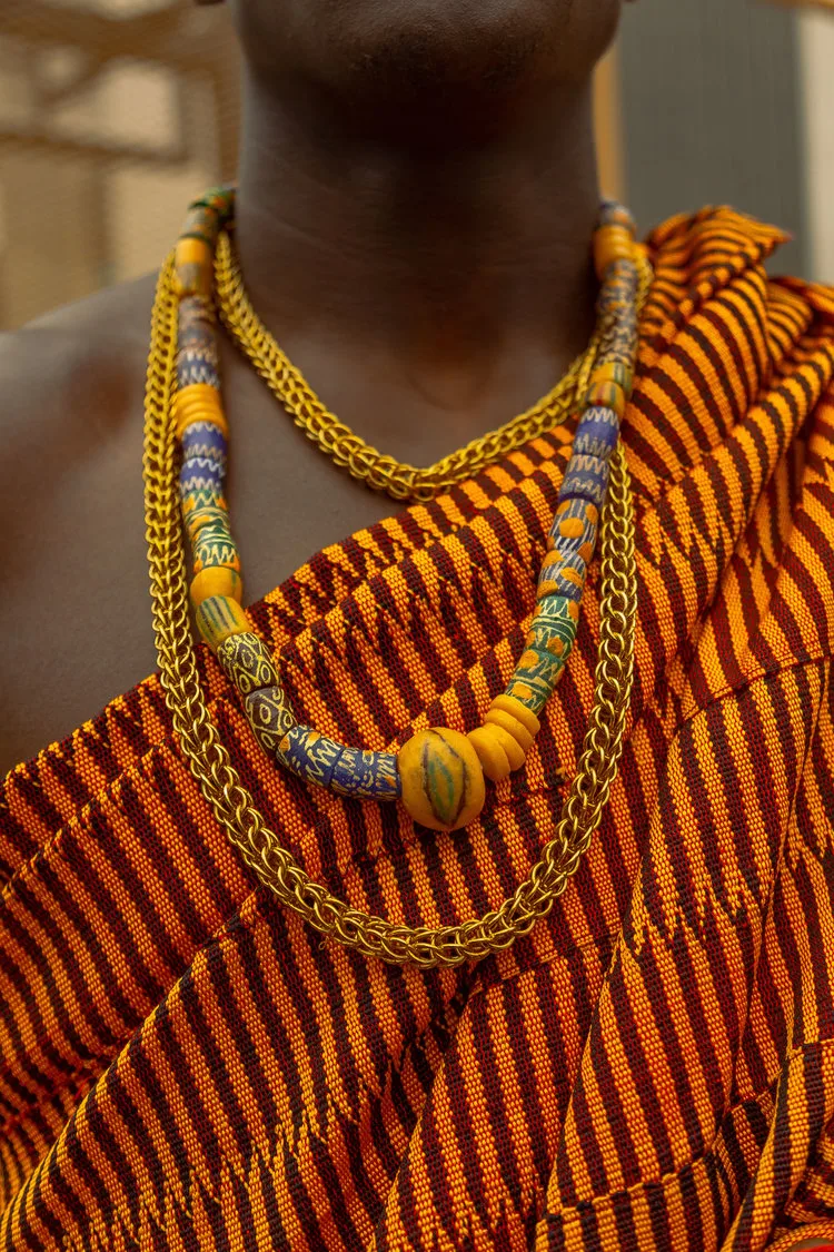 Visual artist, Josef Adamu eulogizes Ghanaian kente in his JUMP BALL series