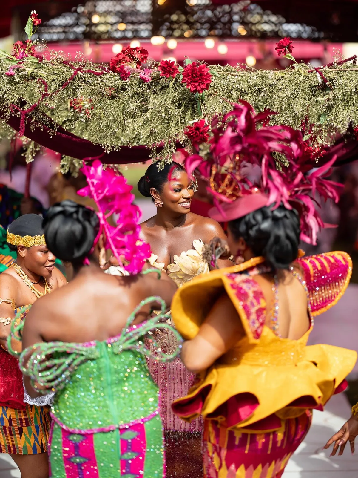 10/10: Every Look Ghanaian Stylist VTabi and King Cold Wore for Their Classy #VEEVALACOLD Wedding