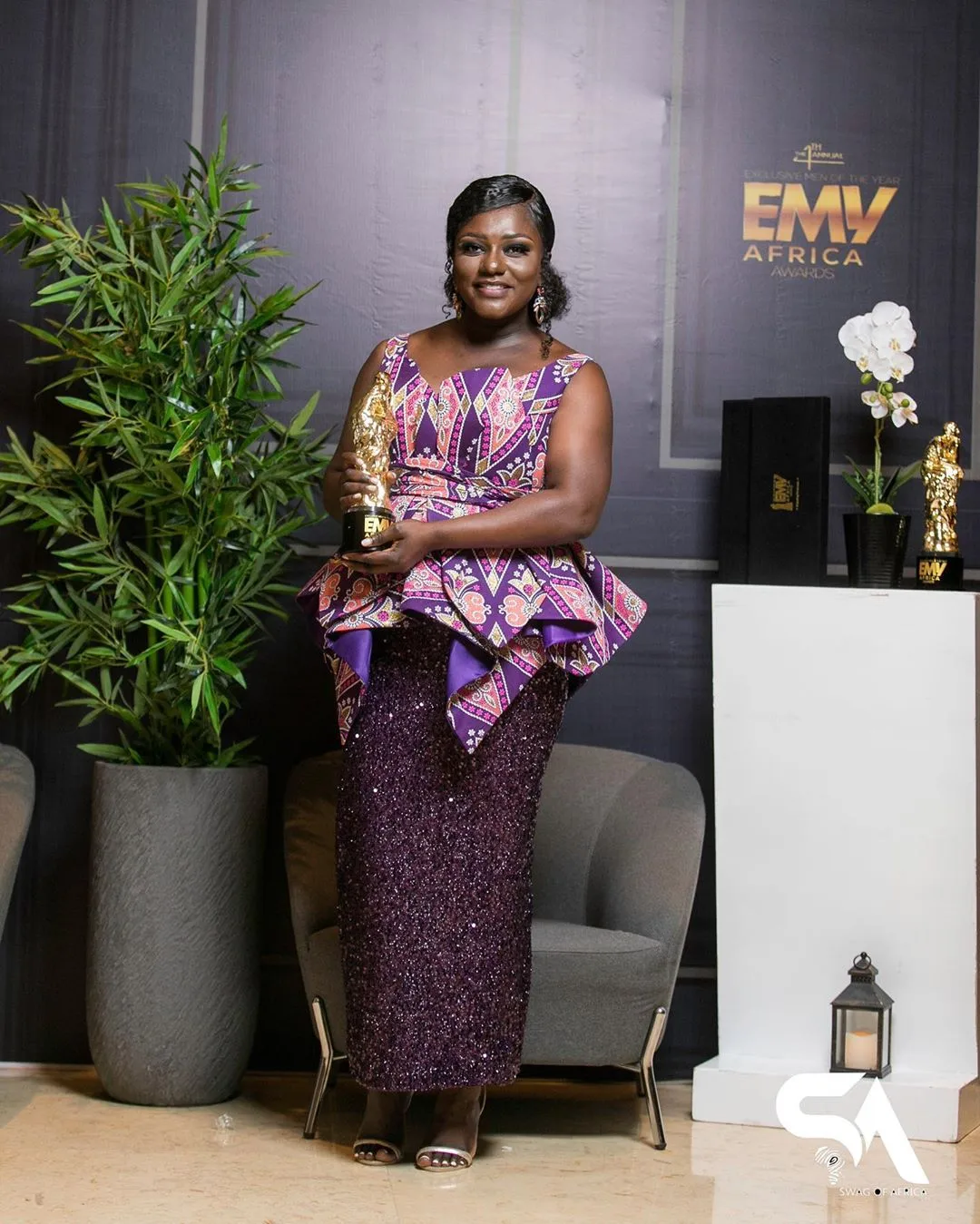 Martha Ankomah, KOD, Dentaa spotted at the 2019 EMY Awards