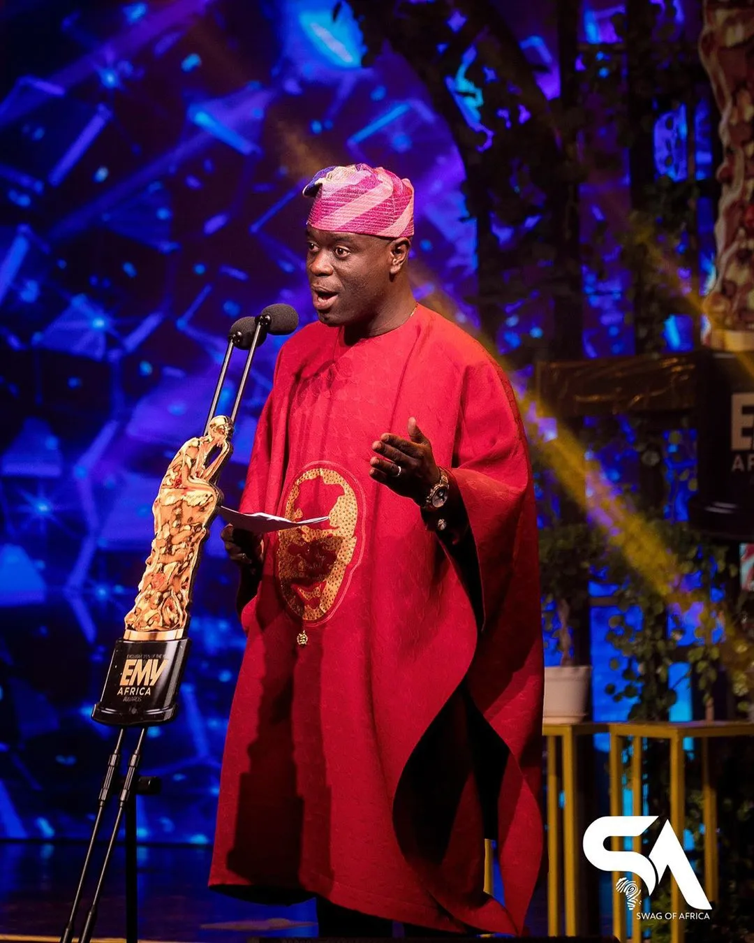 Martha Ankomah, KOD, Dentaa spotted at the 2019 EMY Awards