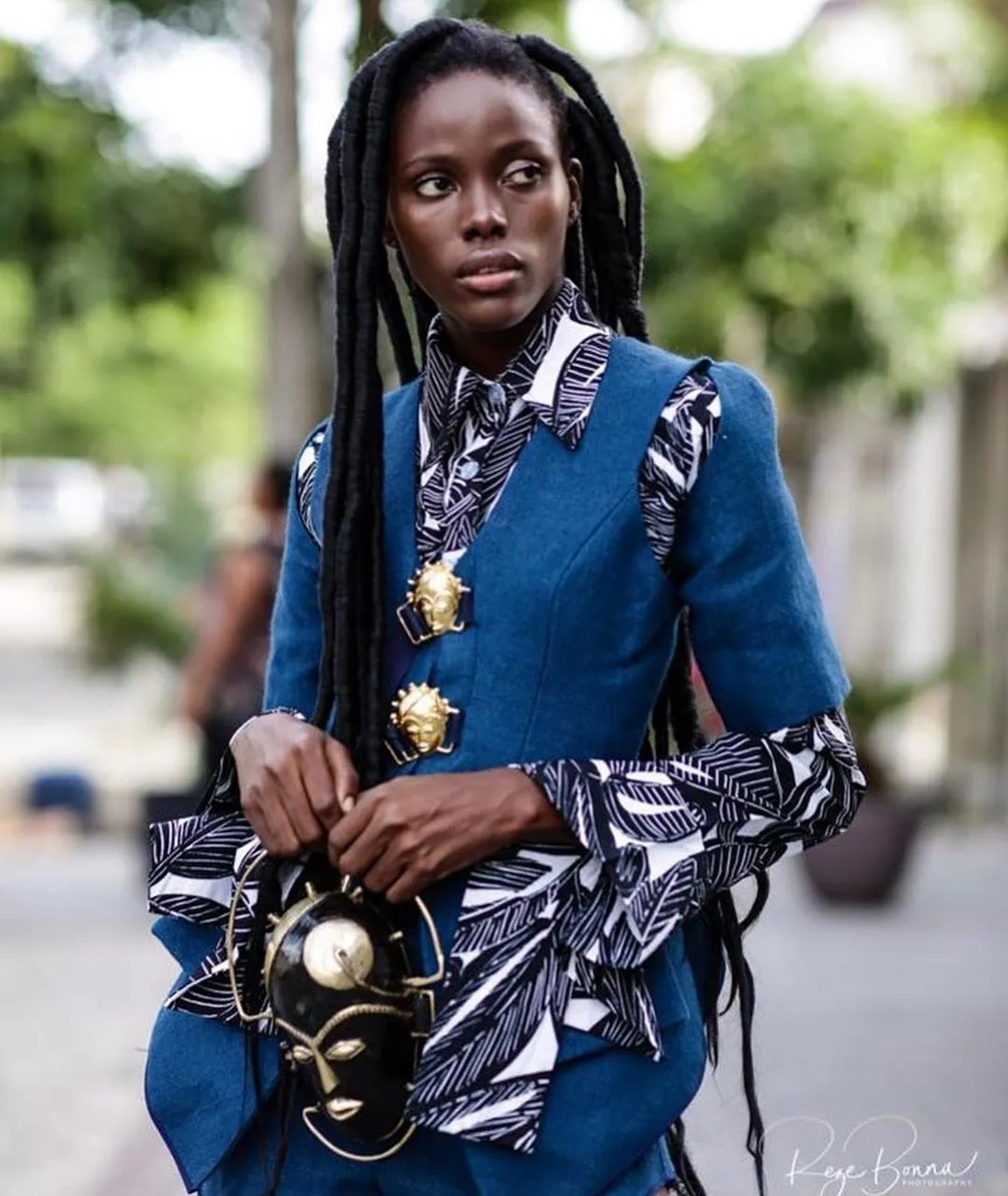 We think these African print outfits will look very good on you