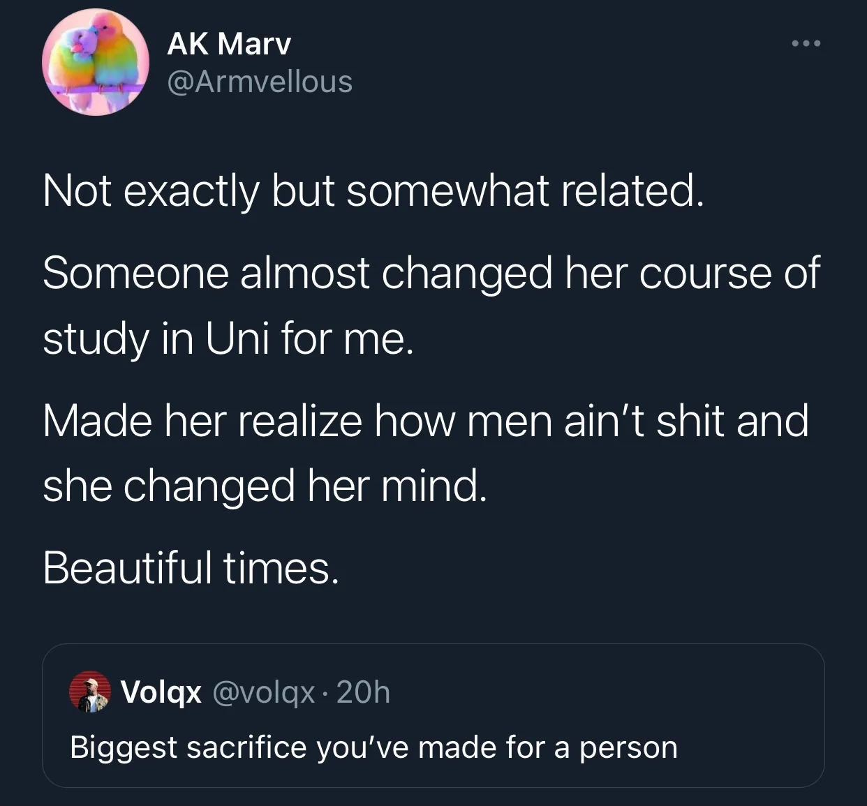 Have you ever sacrificed for love? Twitter users share their heartbreaking experiences.