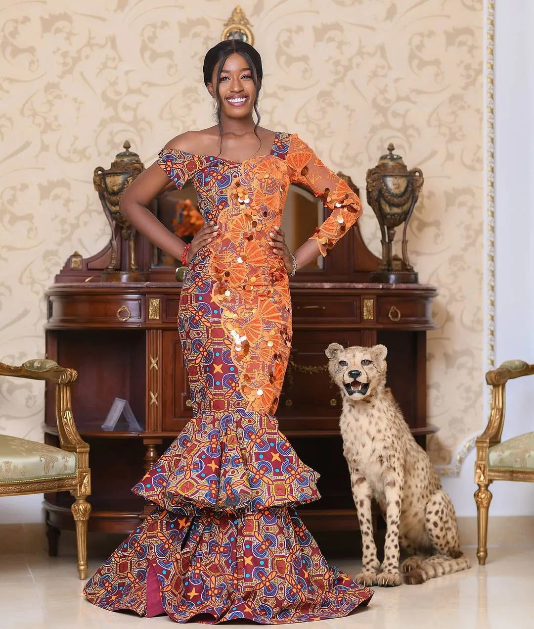 Let these Miss Malaika delegates inspire your next gown with these glamorous African print gown