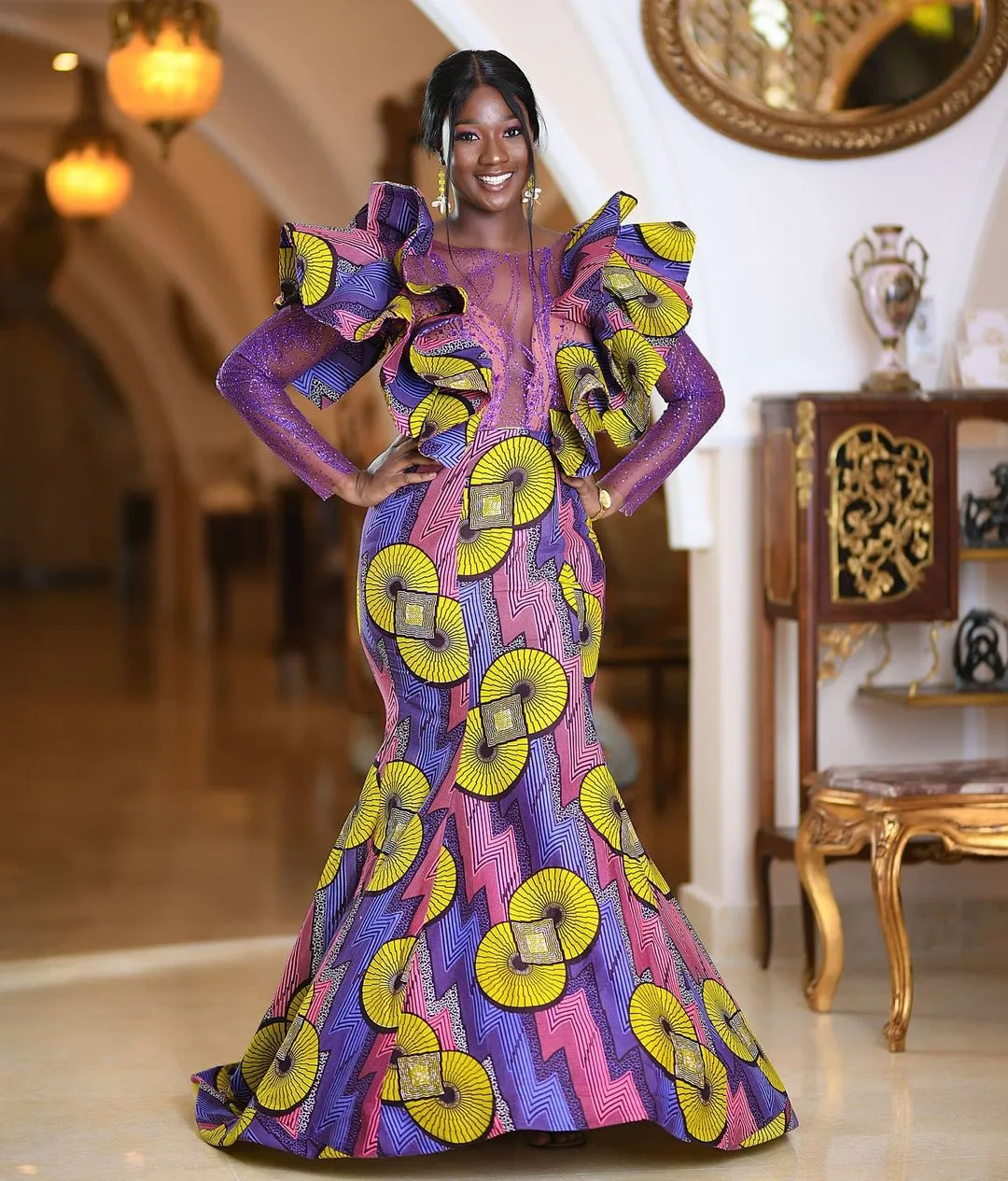 Let these Miss Malaika delegates inspire your next gown with these glamorous African print gown