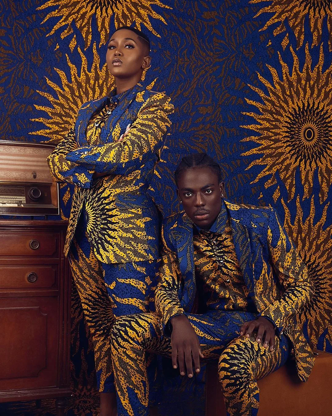 BLACKNIFICENT: Lharley and Twitch are giving us dope African print ideas with this editorial