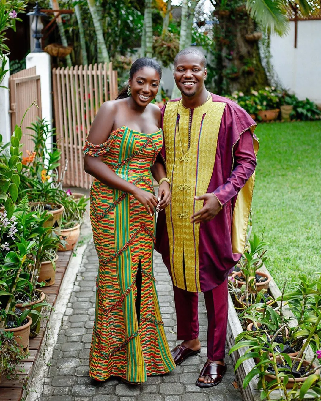Brian and Aku Akuffo sealed their royal love at the Christianborg Castle and left us lovestruck