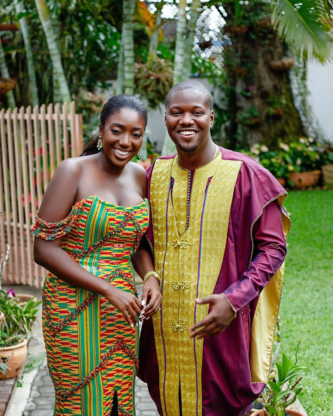 Brian and Aku Akuffo sealed their royal love at the Christianborg Castle and left us lovestruck