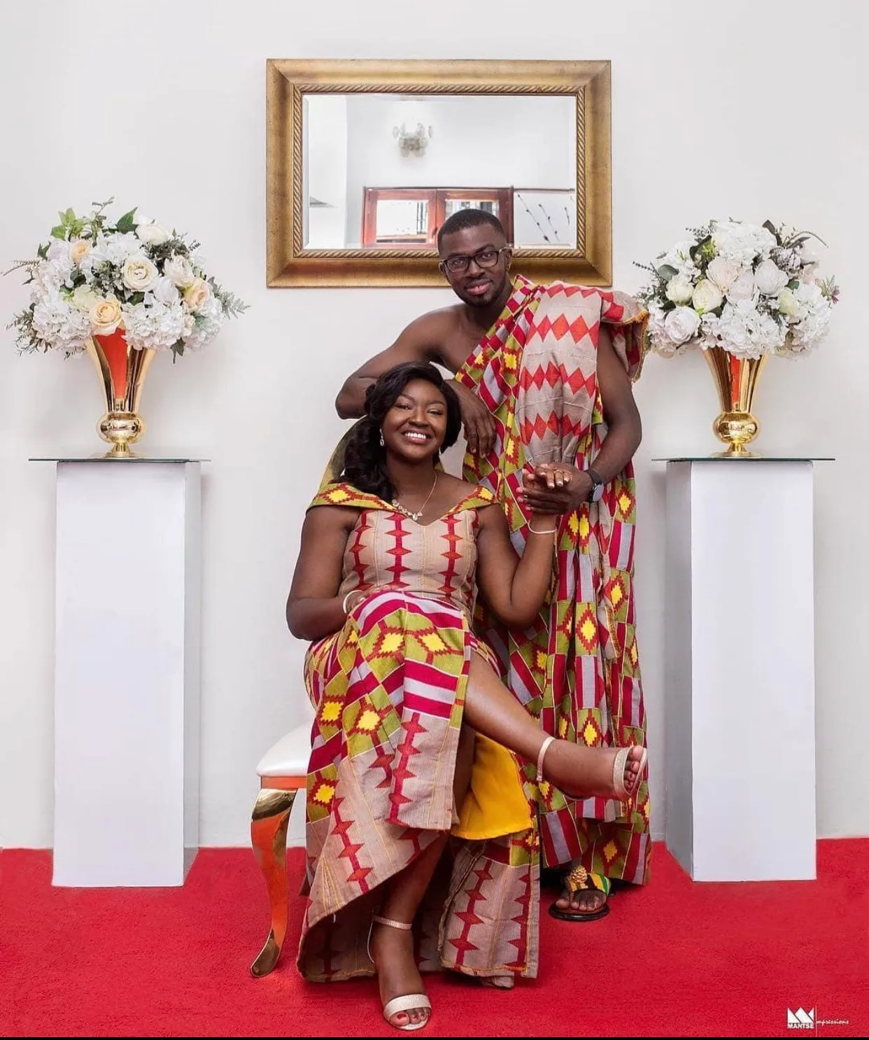 These matching traditional Kente outfits will inspire you to get married in 2021