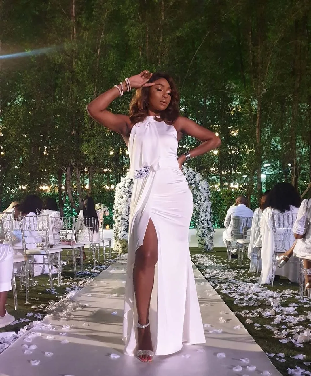 #BamTeddy19: Bambam and Teddy-A’s wedding in Dubai had guests rocking all-white outfits