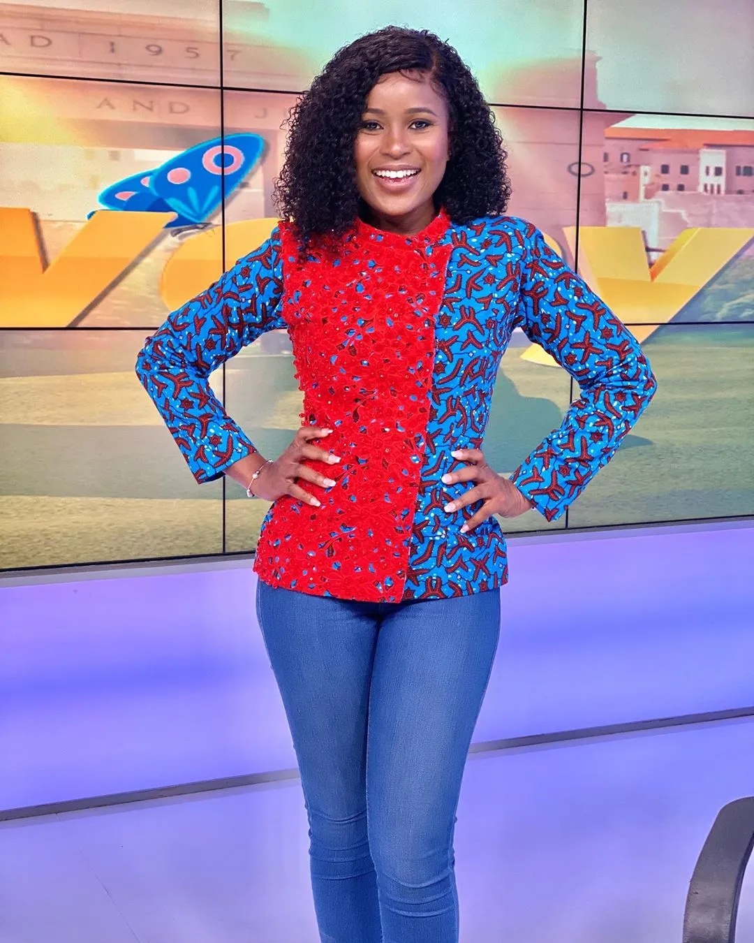 We have all the photos to prove that blue looks really good on birthday girl, Berla Mundi