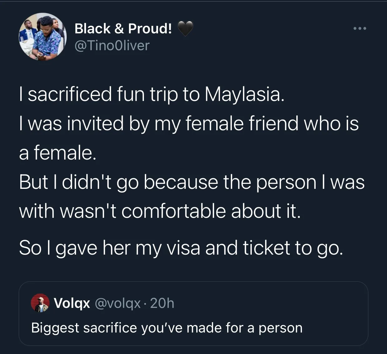 Have you ever sacrificed for love? Twitter users share their heartbreaking experiences.