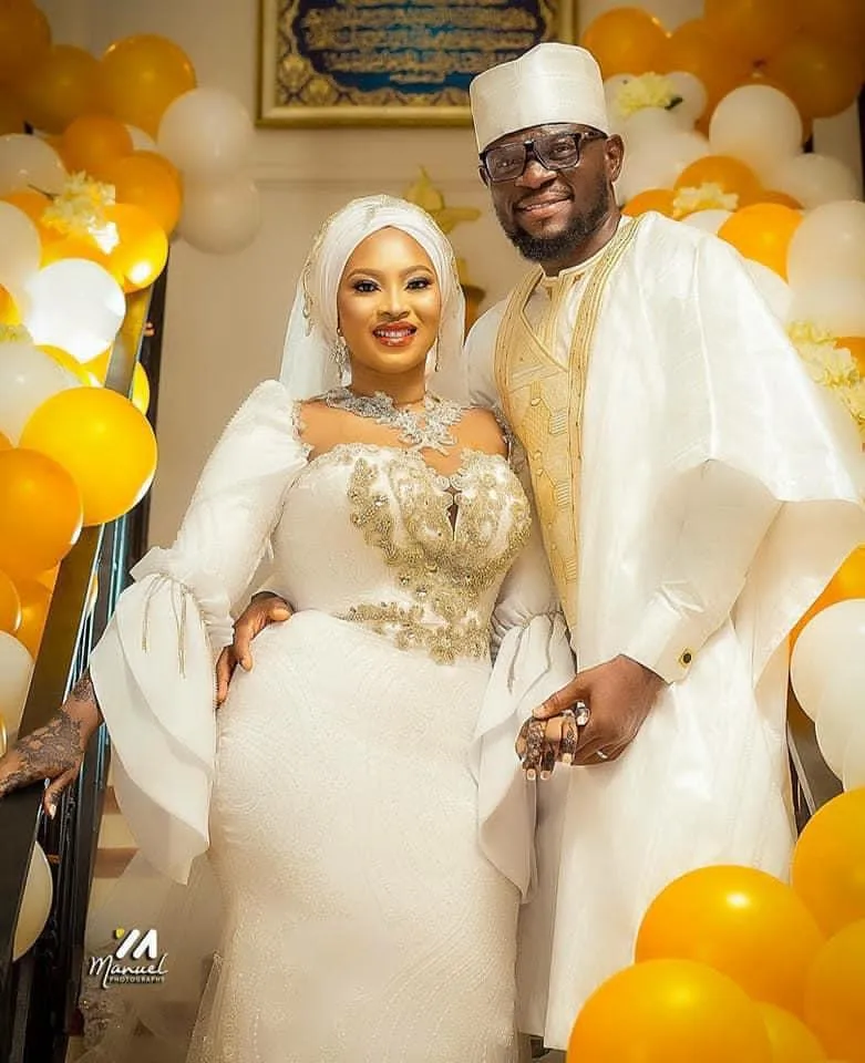 Take a look at all the glamour from Ghanaian goalkeeper, Fatau Dauda and his heartthrob, Failatu Alhassan’s wedding.