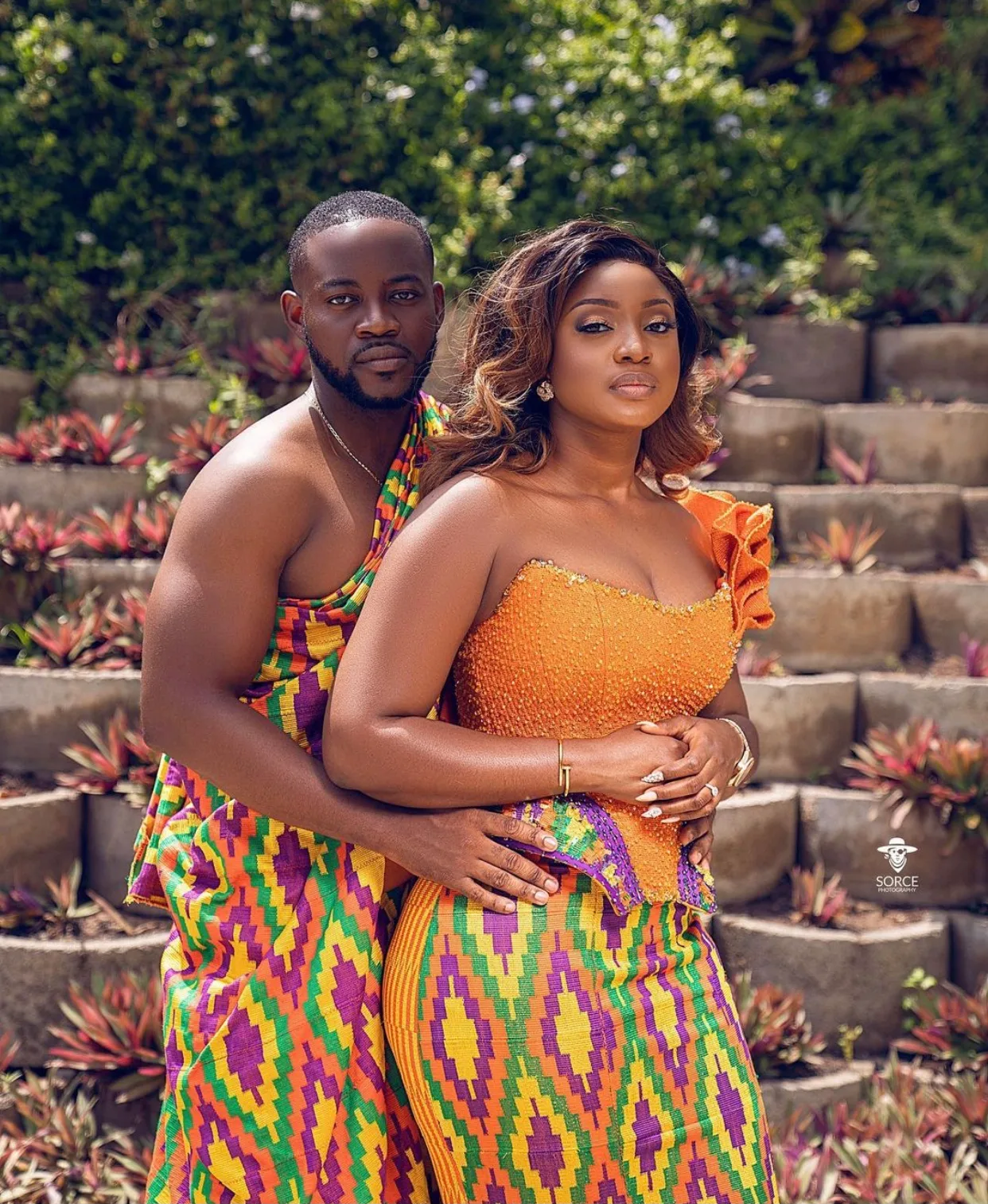 These matching traditional Kente outfits will inspire you to get married in 2021