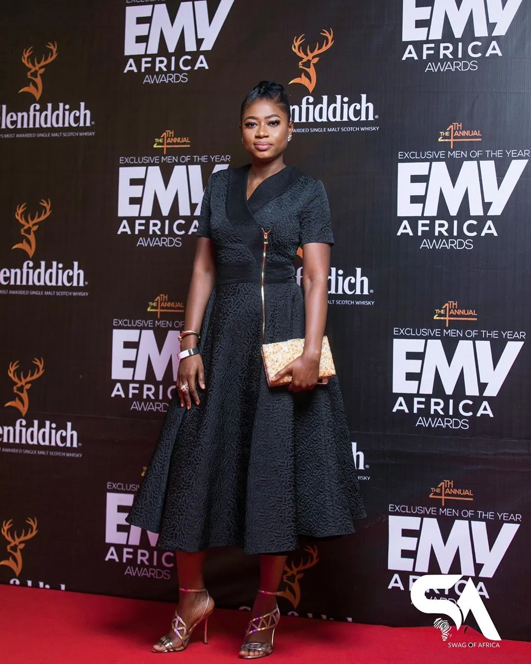 Martha Ankomah, KOD, Dentaa spotted at the 2019 EMY Awards
