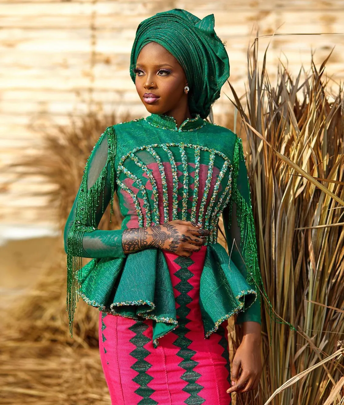 This Fulani Goddess collection from Moda Bertha is major inspo for Muslim brides
