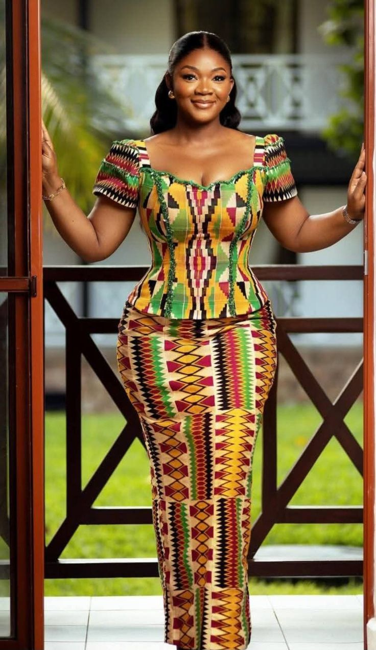 Founder of Goba Kente in a pose