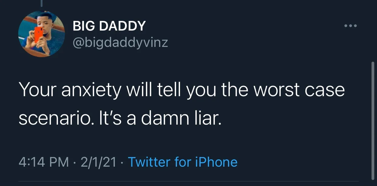 If you’re an over-thinker this thread we saw on Twitter is just for you.