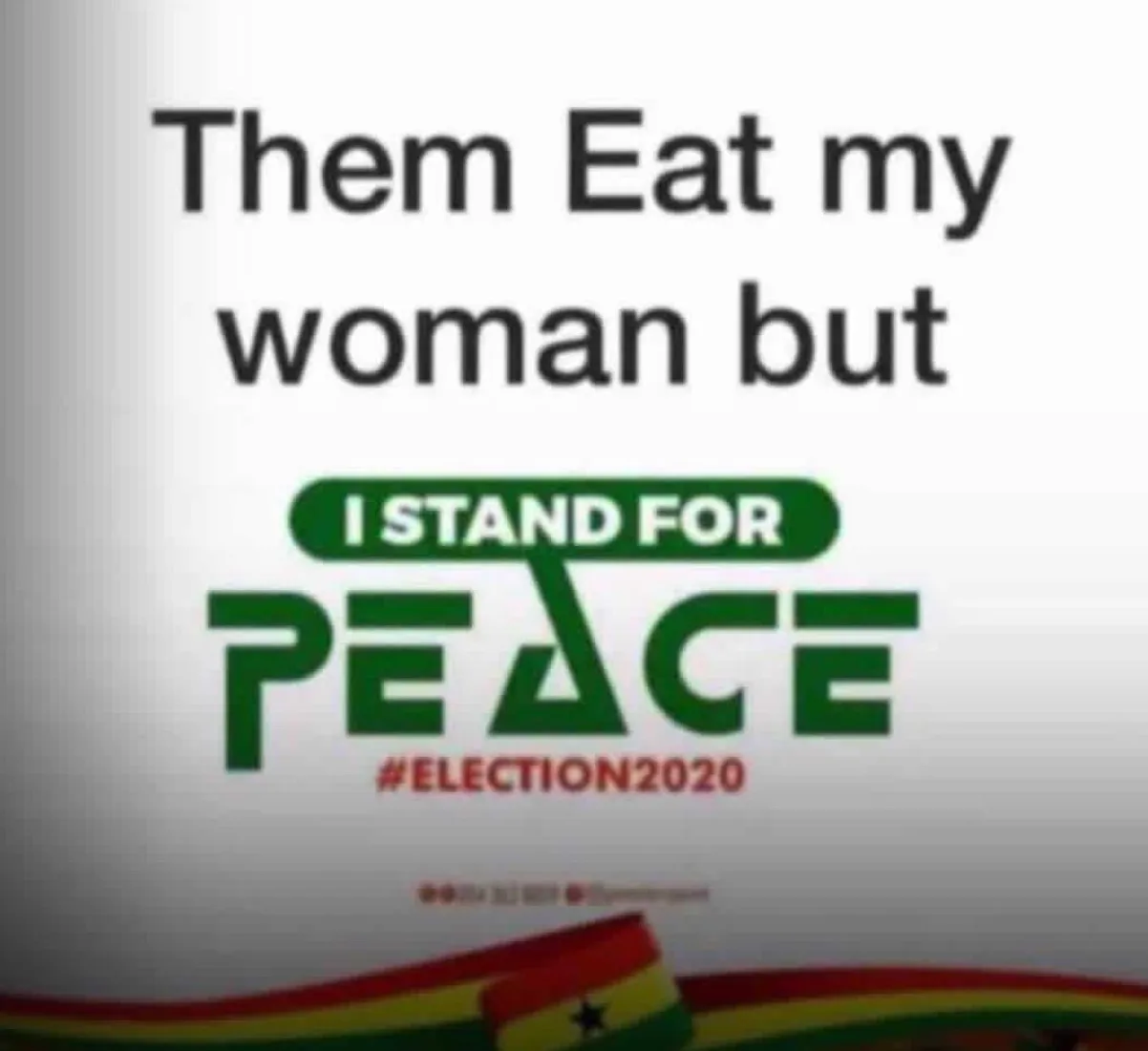 #Election2020: You need to see these rib-cracking “I Stand For Peace” flyers.