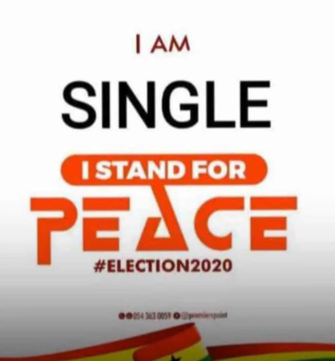 #Election2020: You need to see these rib-cracking “I Stand For Peace” flyers.
