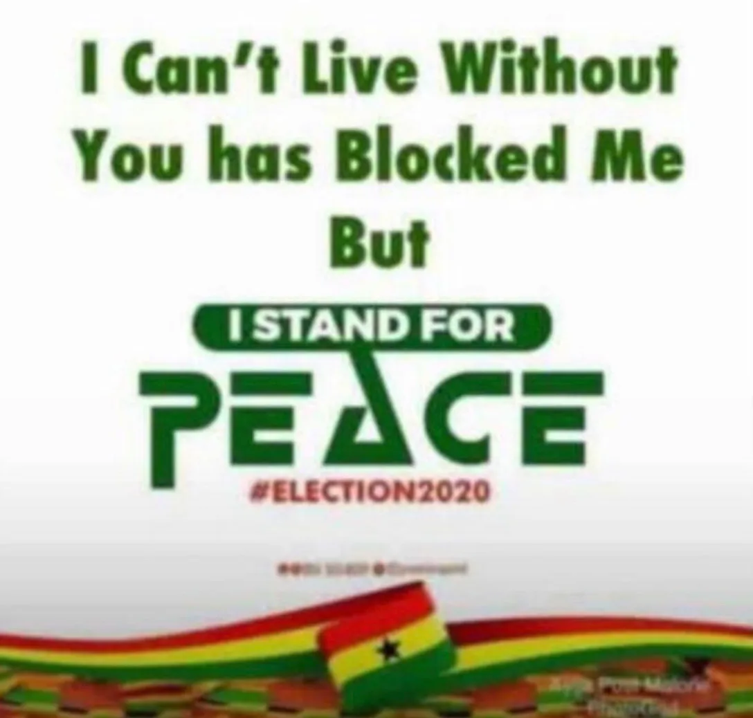 #Election2020: You need to see these rib-cracking “I Stand For Peace” flyers.