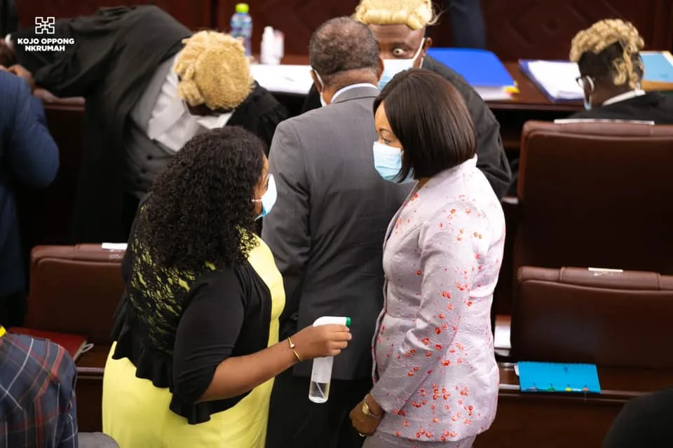 Election Petition: 5 Workwear looks EC boss, Jean Mensah has rocked to court that has caught our eyes