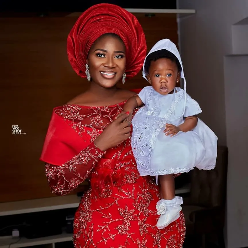Mercy Johnson and her family are giving us enough reason to love the colour red in these family portraits