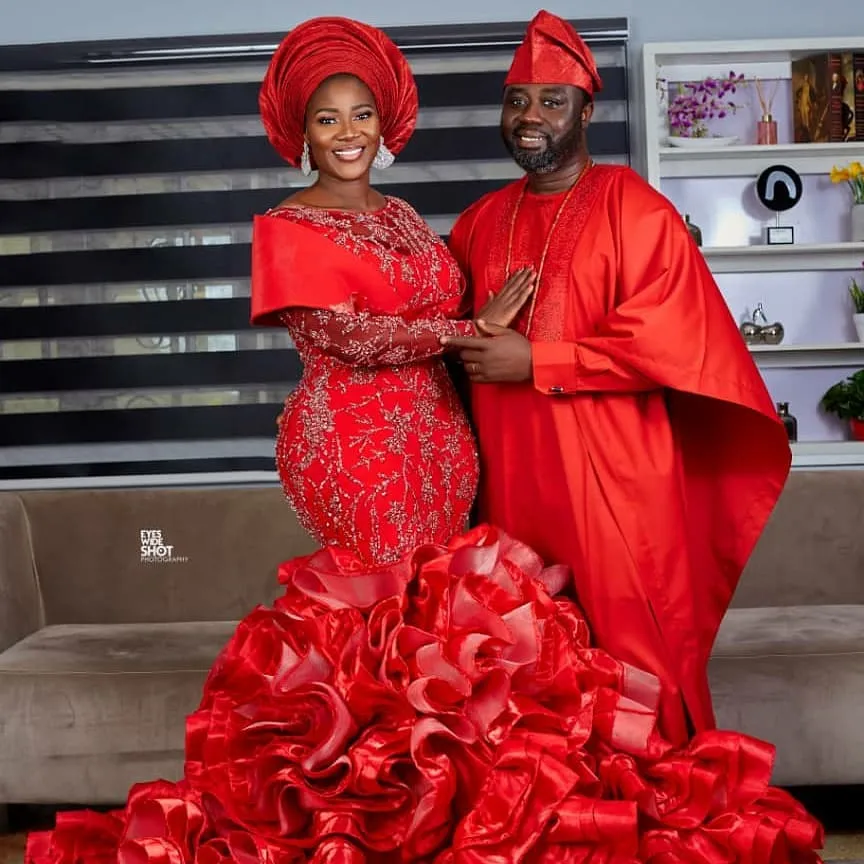 Mercy Johnson and her family are giving us enough reason to love the colour red in these family portraits