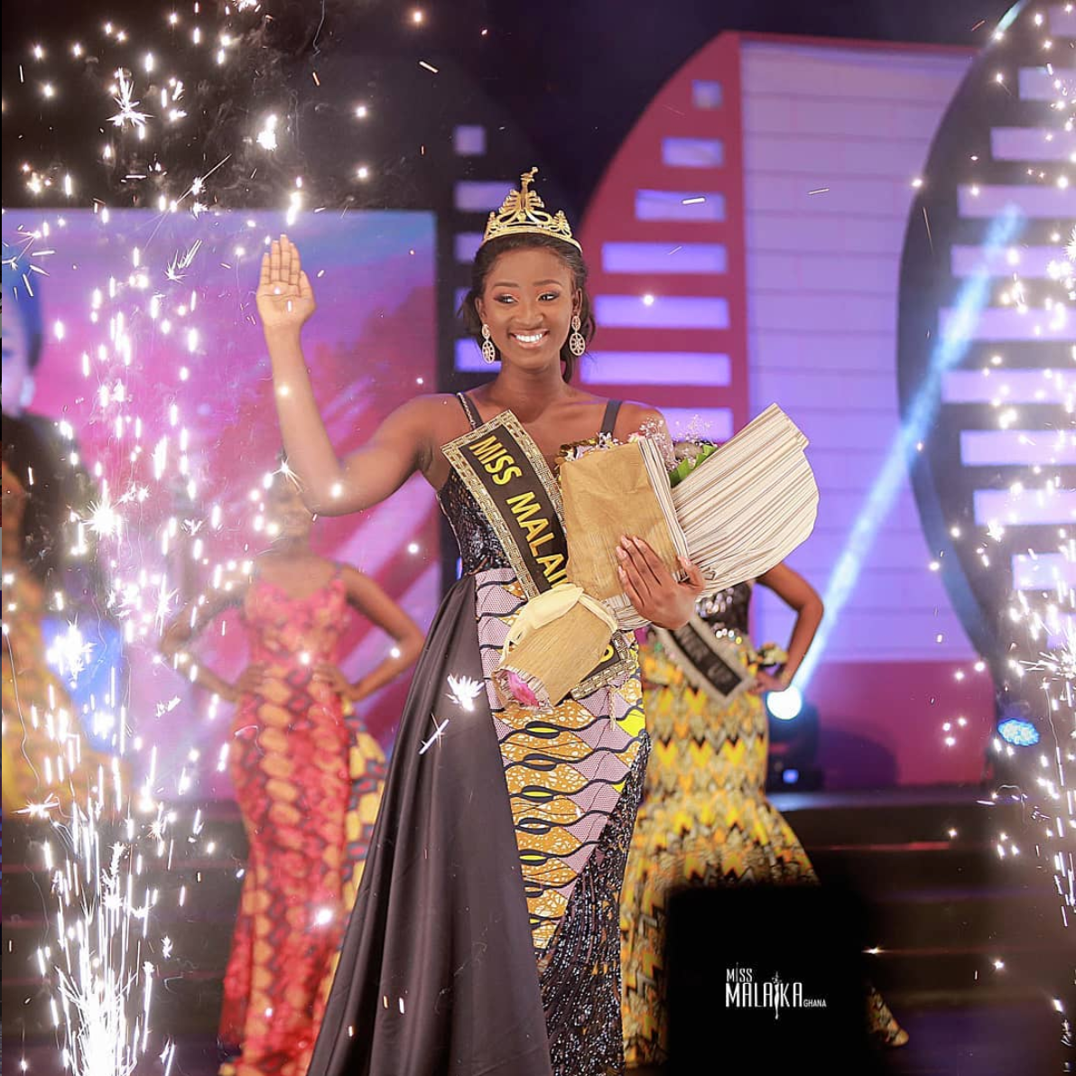 Phylis Vesta Boison is the winner of Miss Malaika Ghana 2019