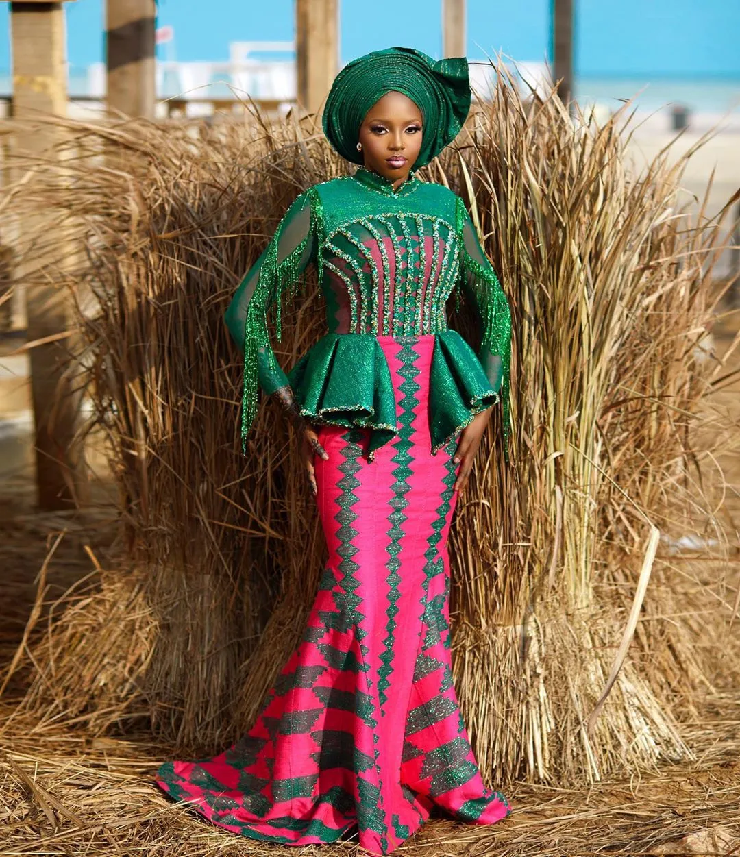 This Fulani Goddess collection from Moda Bertha is major inspo for Muslim brides
