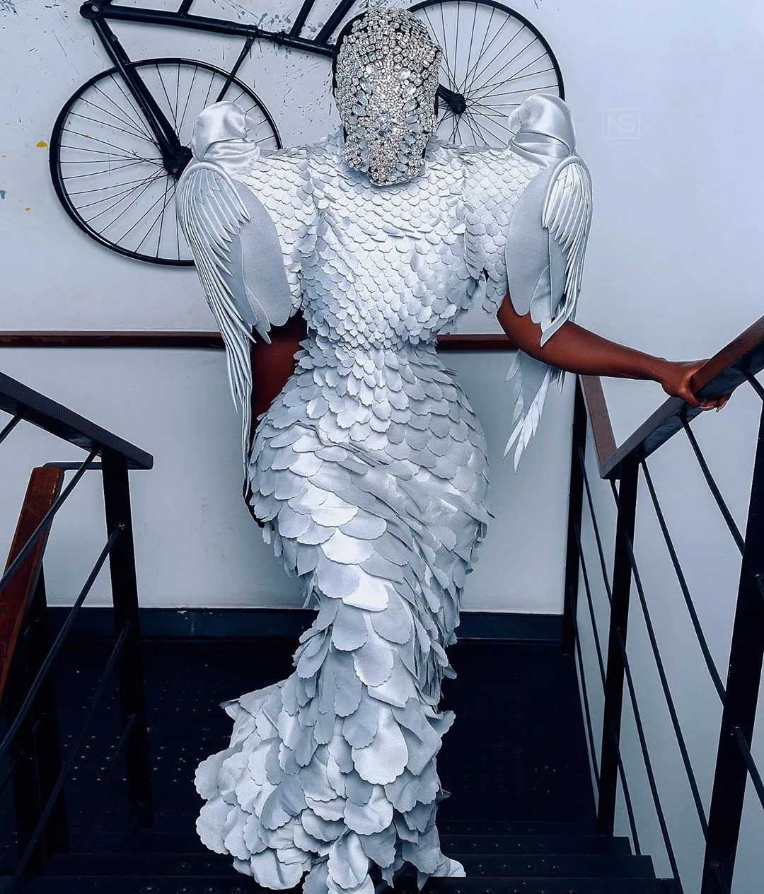 #GlitzStyleAwards19: Nana Akua Addo saved fashion in this Cary Santiago eagle dress