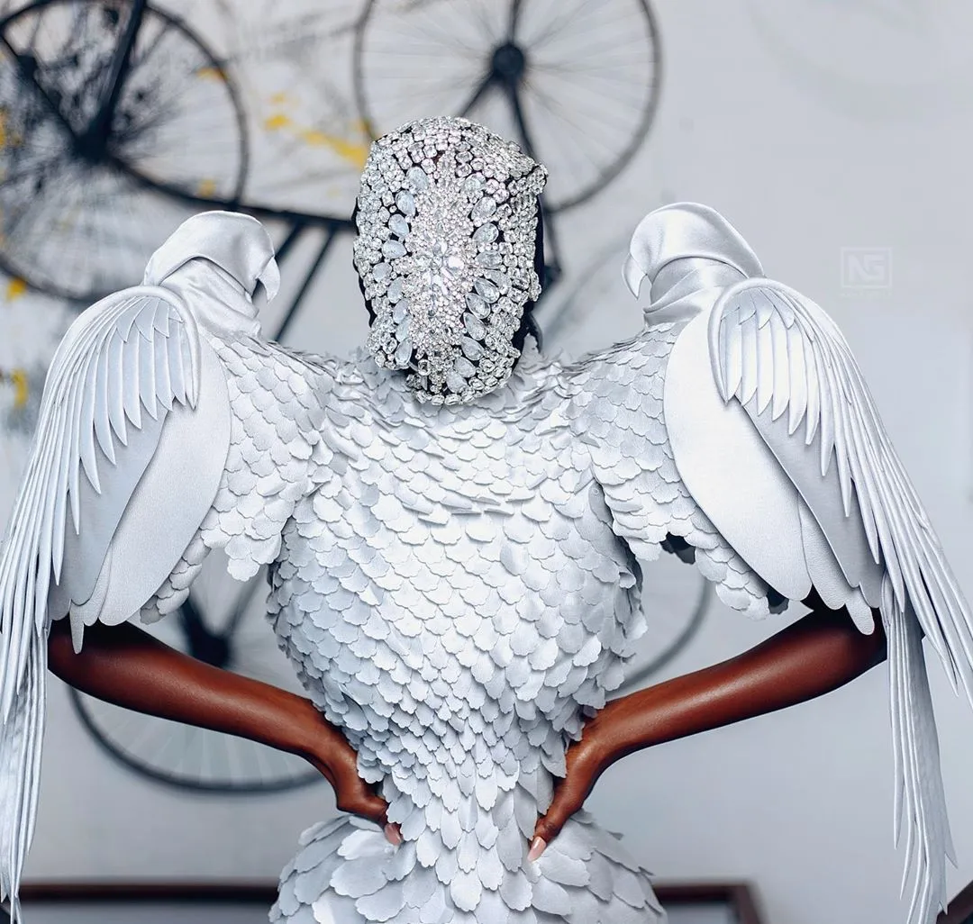 #GlitzStyleAwards19: Nana Akua Addo saved fashion in this Cary Santiago eagle dress