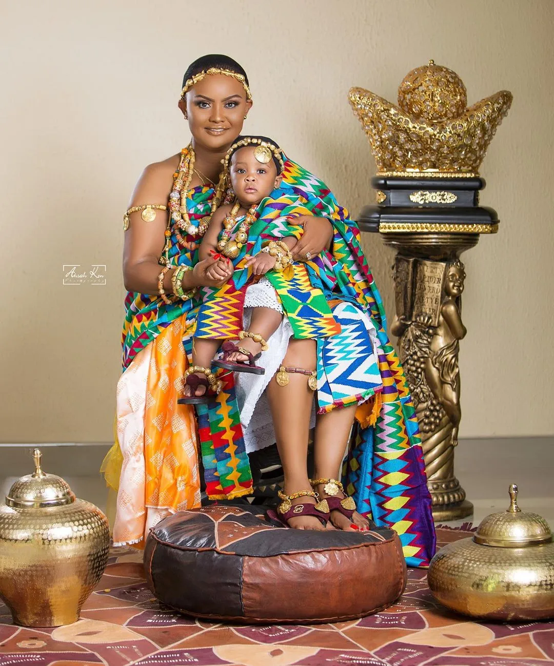We are seriously swooning over these adorable images of Nana Ama Mcbrown and baby Maxin