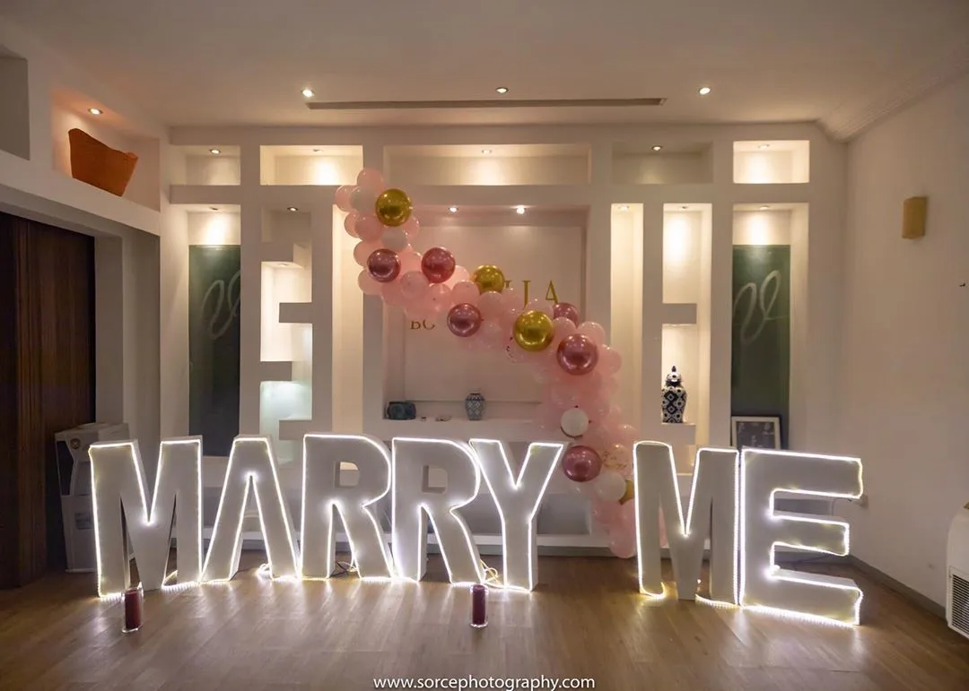 Birthday dinner turned proposal. Yaw + Saymyly #YES4ever 🥰