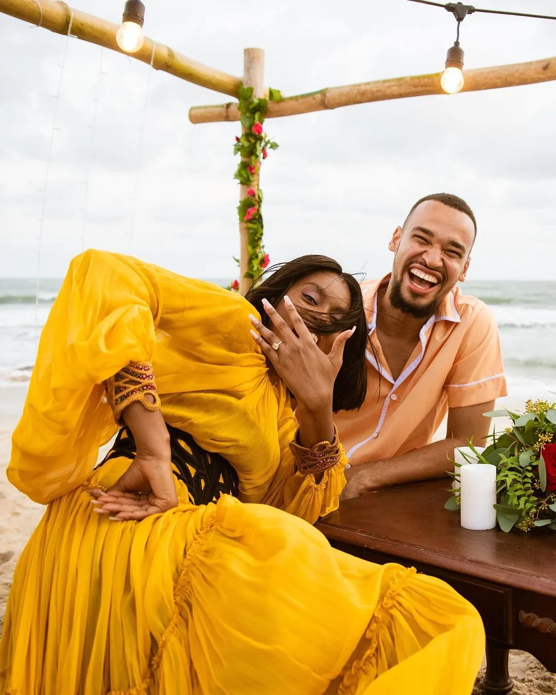 Here’s how model and content creator, Roselyn Ashkar’s boyfriend pulled the best proposal on the beach