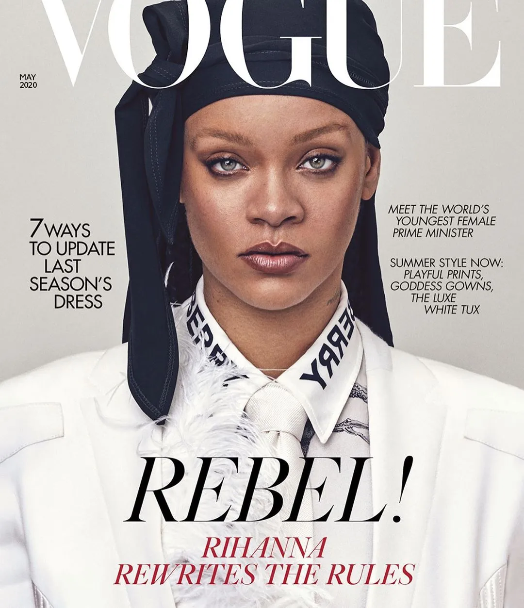 Rihanna wears the iconic Durag for her British Vogue Cover