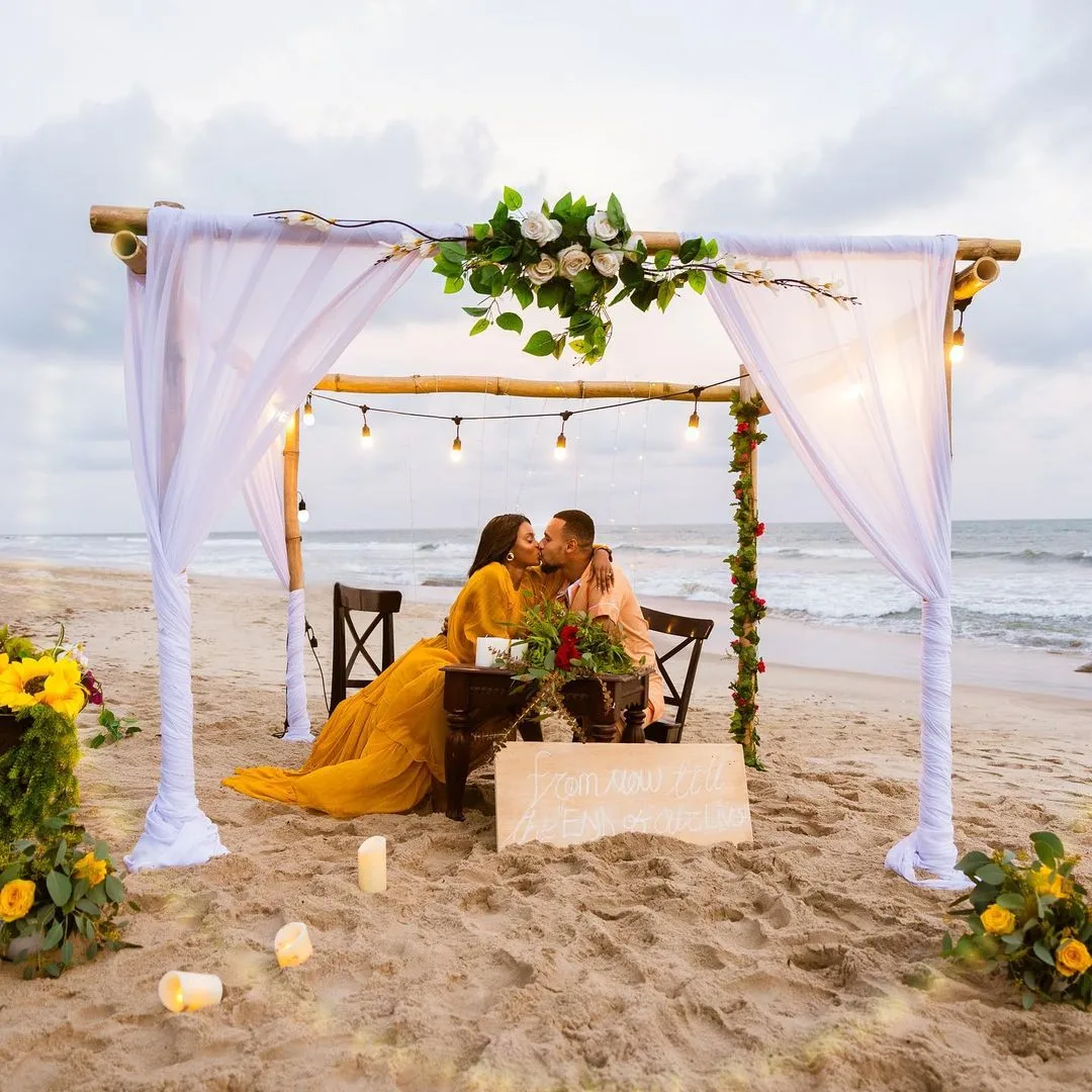 Here’s how model and content creator, Roselyn Ashkar’s boyfriend pulled the best proposal on the beach