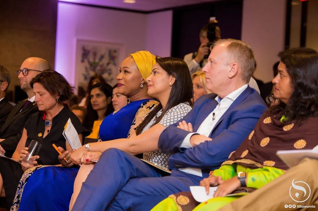 Samira Bawumia rocked a stunning blue dress to the #7forseven event as an honoree