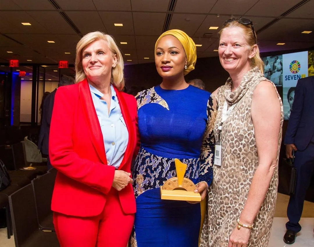 Samira Bawumia rocked a stunning blue dress to the #7forseven event as an honoree