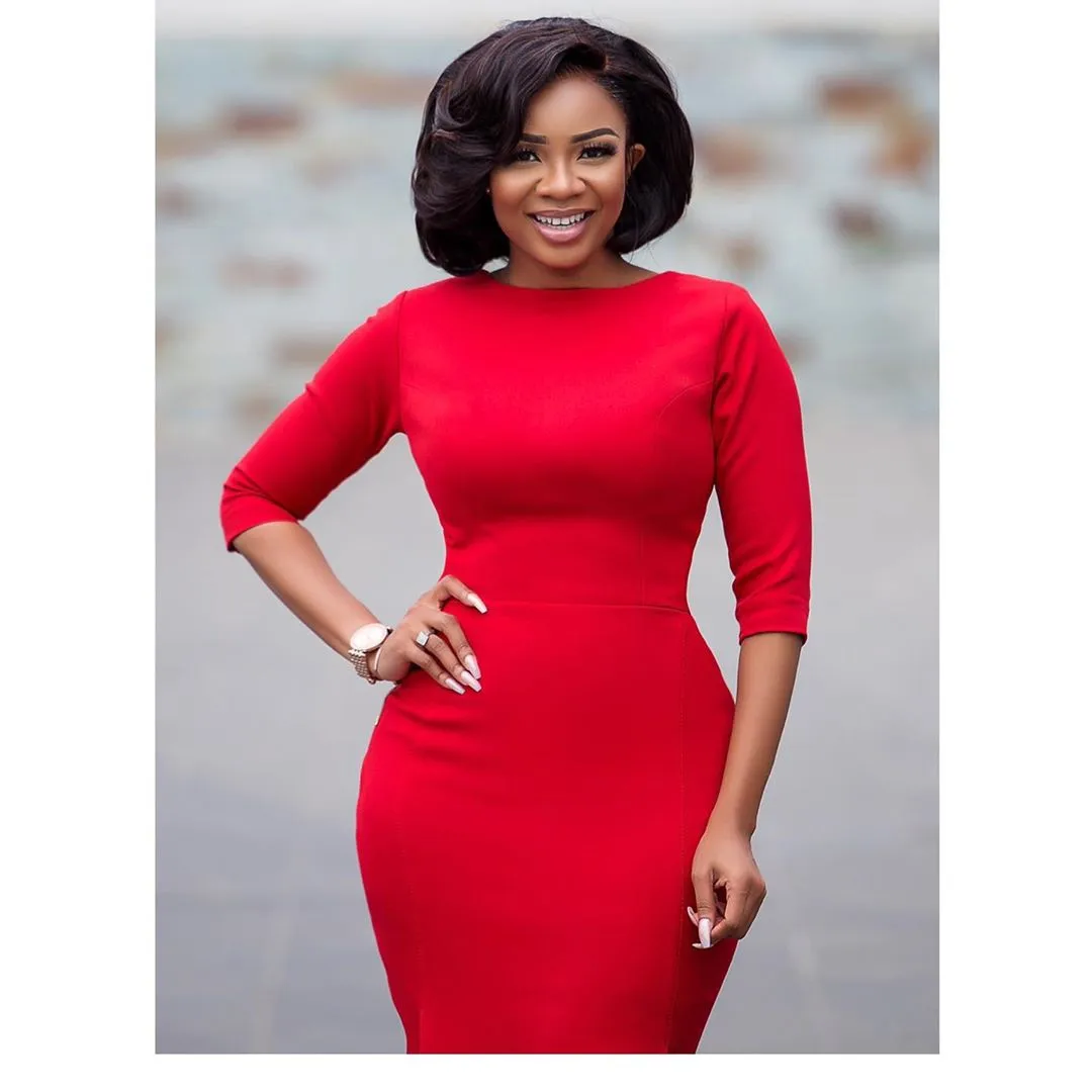 Looking for red dress inspirations?? Let Serwaa Amihere show you how