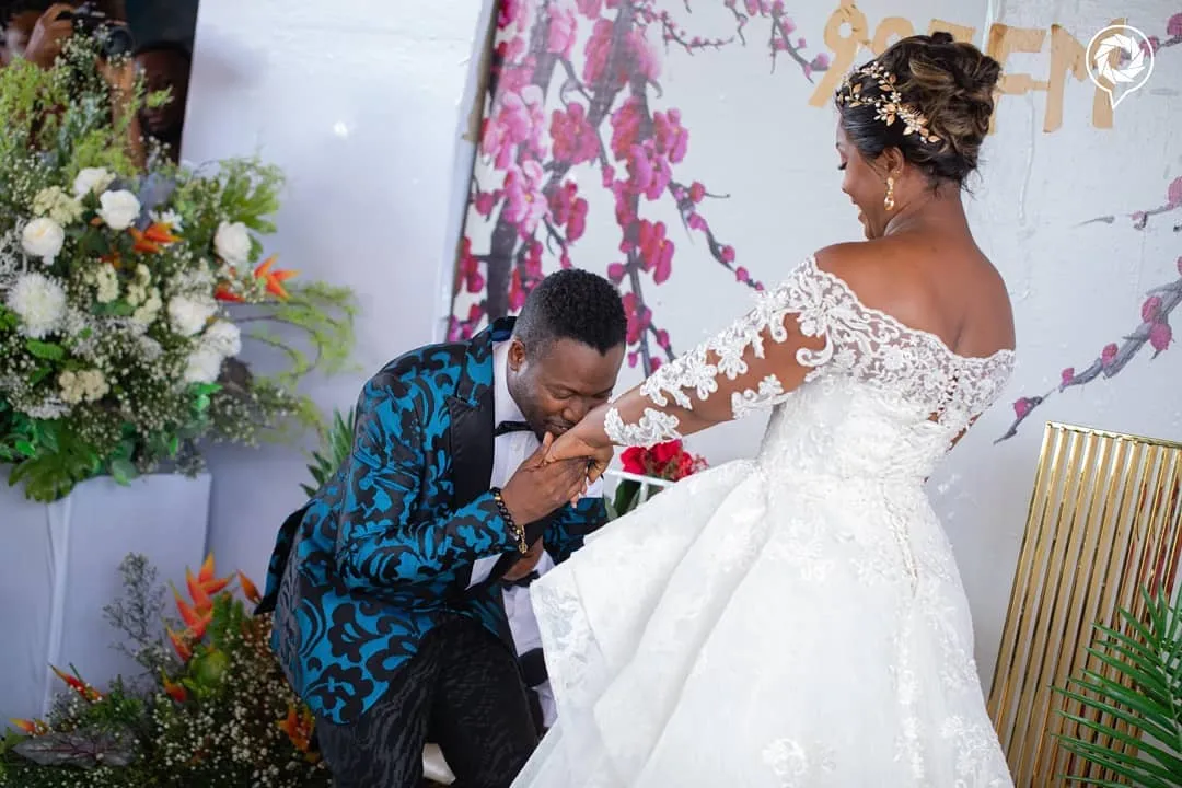 You’ve got to fall in love with these sweet moments from Adjetey Anang and Elom’s marriage renewal