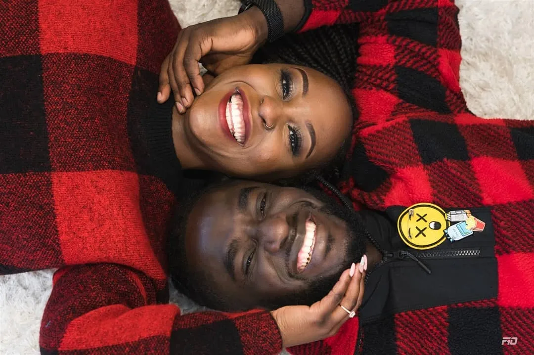 #SheSaidYes: Micheal Egere asked Lolade to marry him at their planned Christmas photoshoot.