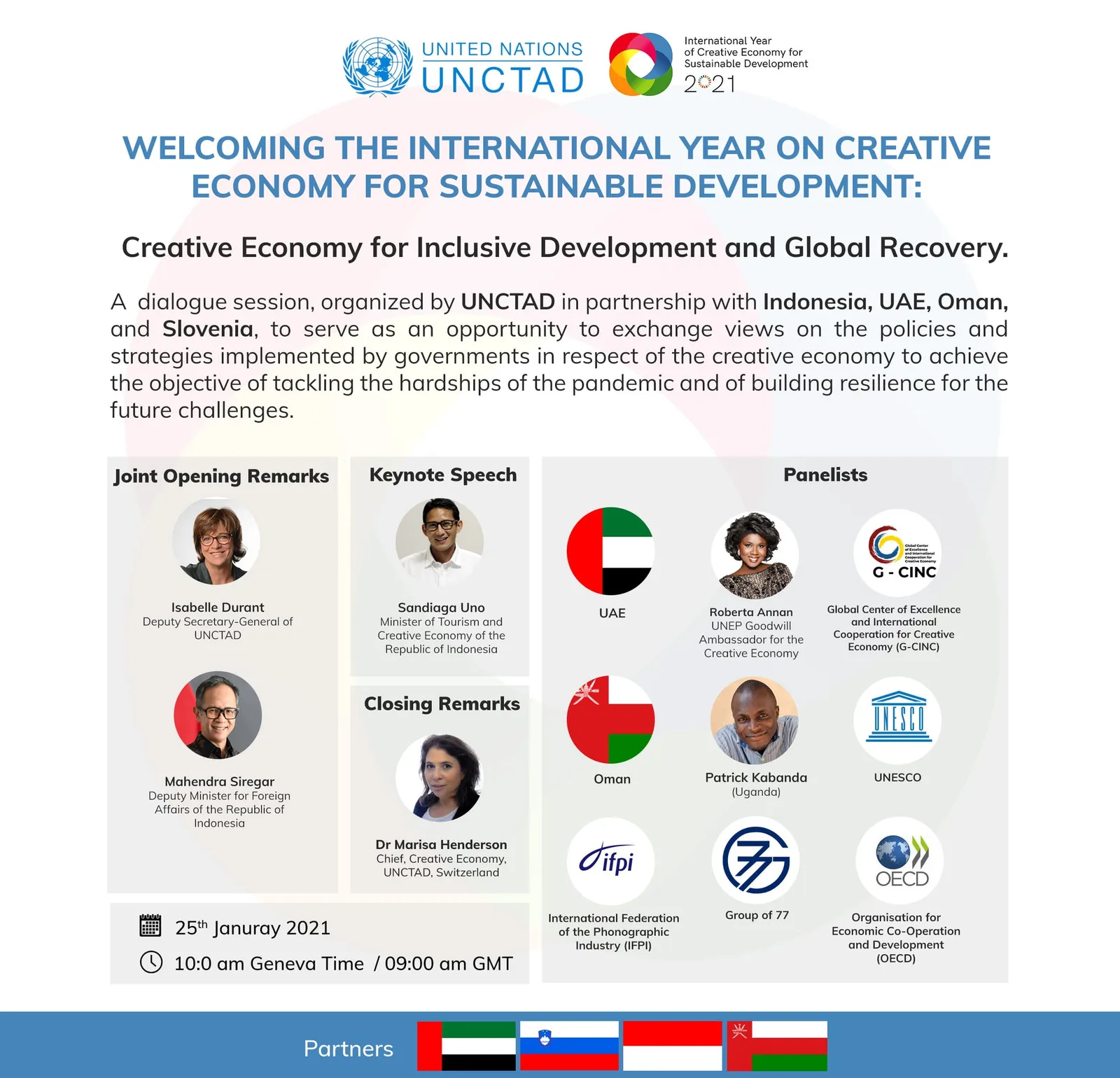 Roberta Annan is the guest speaker at UNCTAD Trade Policy Dialogue event for the Creative Economy