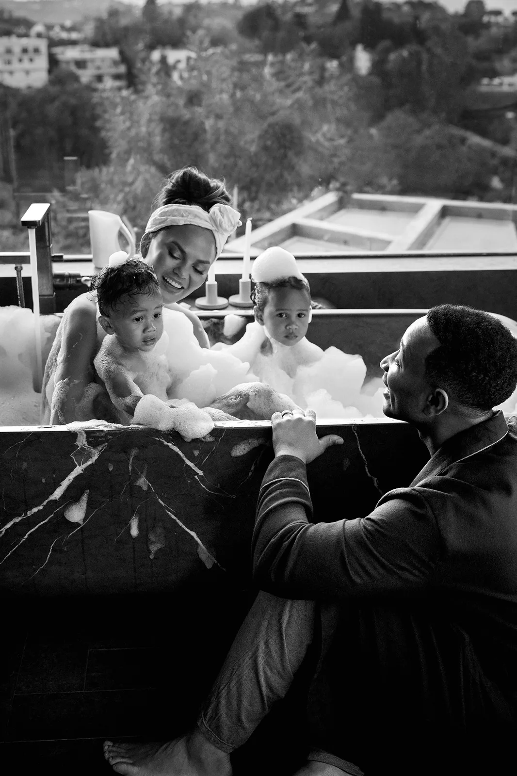 John Legend, Chrissy Teigen and their two kids are the world’s happiest family on Vanity Fair