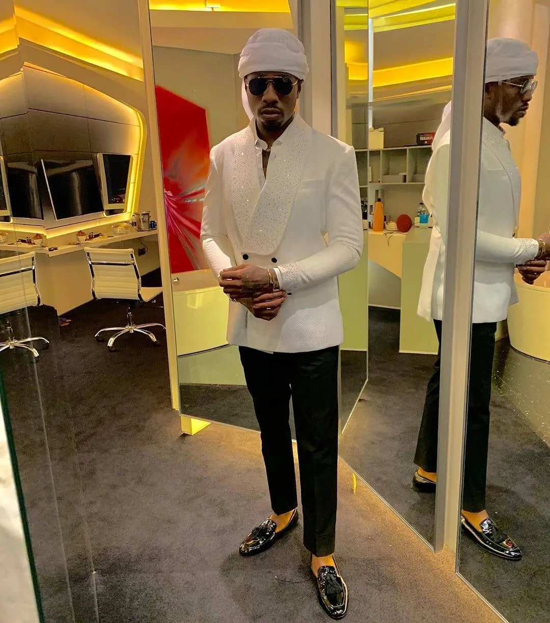 #BamTeddy19: Bambam and Teddy-A’s wedding in Dubai had guests rocking all-white outfits